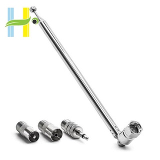 Rod Antenna 3.5mm Adapter FM Radio Antenna F Type Male Plug Connector