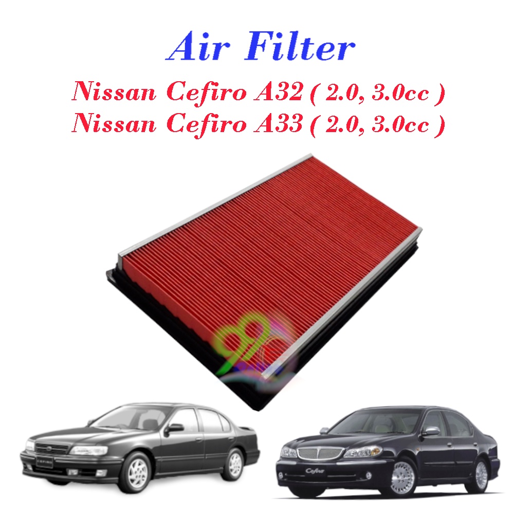 ไส้กรองอากาศ สําหรับ Nissan Cefiro A32 Cefiro A33