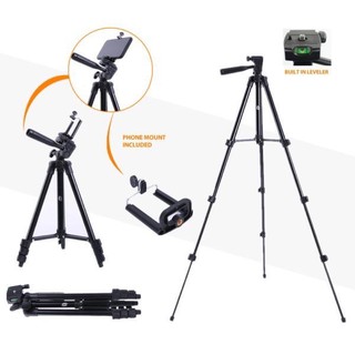 Tripod รุ่น TF-3120 ขาตั้งกล้อง  สีดำ แถมฟรี !! ตัวหนีบมือถือ ขาต้งโทรศัพท์