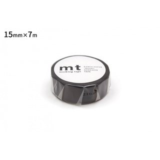 mt masking tape R matte black (MT01P207R) / เทปตกแต่งวาชิ รุ่น R สี matte black แบรนด์ mt masking tape ประเทศญี่ปุ่น