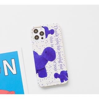 🇰🇷【 Korean Phone Case For Compatible for iPhone, Samsung 】 Cutie Blue Brachiosaurus Slim Card Storage Clear Jelly Slide Bumper Protective Griptok kickstand Holder Cute Hand Made Unique Galaxy 13 8 xs xr 11pro 11 12 12pro mini Korea Made