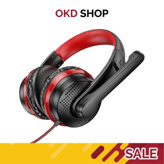 Hoco Gaming Headphones  รุ่น  W103 หูฟังคอมพิวเตอร์ ครอบหู พร้อมไมโครโฟน