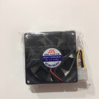 พัดลมระบายความร้อน คอม PC Fan Case PC พัดลม 8CM สีดำ