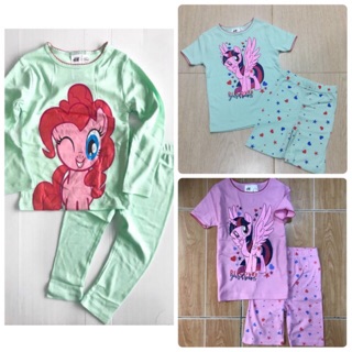 ชุดเด็ก โพนี่ 5-8ปี ม้าโพนี่ my little pony เด็กโต เสื้อ สีเขียว สีม่วง สีชมพู ชุดนอน เสื้อแขนยาว กางเกงขายาว shopee