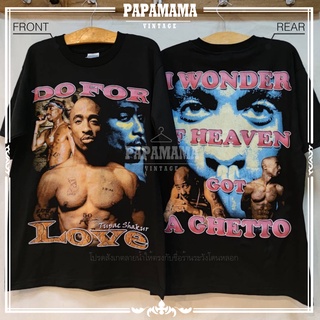 [ 2PAC ] TU PAC DO FOR LOVE เสื้อฮิปฮอป ทูพัค เสื้อวินเทจ papamama vintage