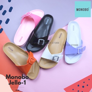 Monobo รองเท้าแตะแบบสวม ทรงไบเก้น รุ่น Jello-1 คละสี ส่งพร้อมกล่อง