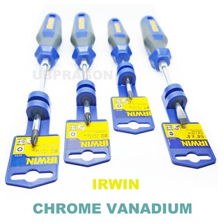 ไขควงแฉก IRWIN ขันสกรู แกนCHROME VANADIUM