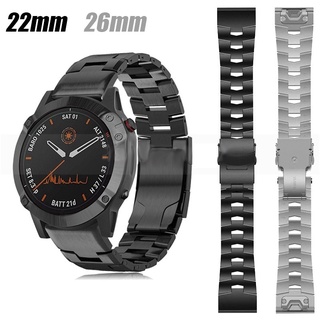 สายนาฬิกาข้อมือไทเทเนียมอัลลอยด์ แบบปลดเร็ว ขนาด 22 มม. 26 มม. สําหรับ Garmin Enduro 2 Descent G1 Mk1 Mk2 Mk2i