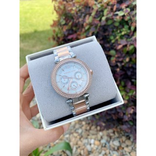 (สด-ผ่อน)🎗แท้100% Michael Kors Womens Parker Two-Tone Stainless Steel Watch