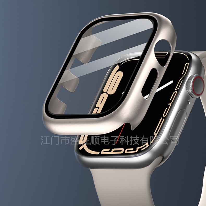 Iwatch เคส สําหรับ Smart watch series 7 6 se 5 4 3 2 1 41/45/44/42 มม. 40 มม. 38 มม. เคส พร้อมกระจกนิรภัยกันรอย