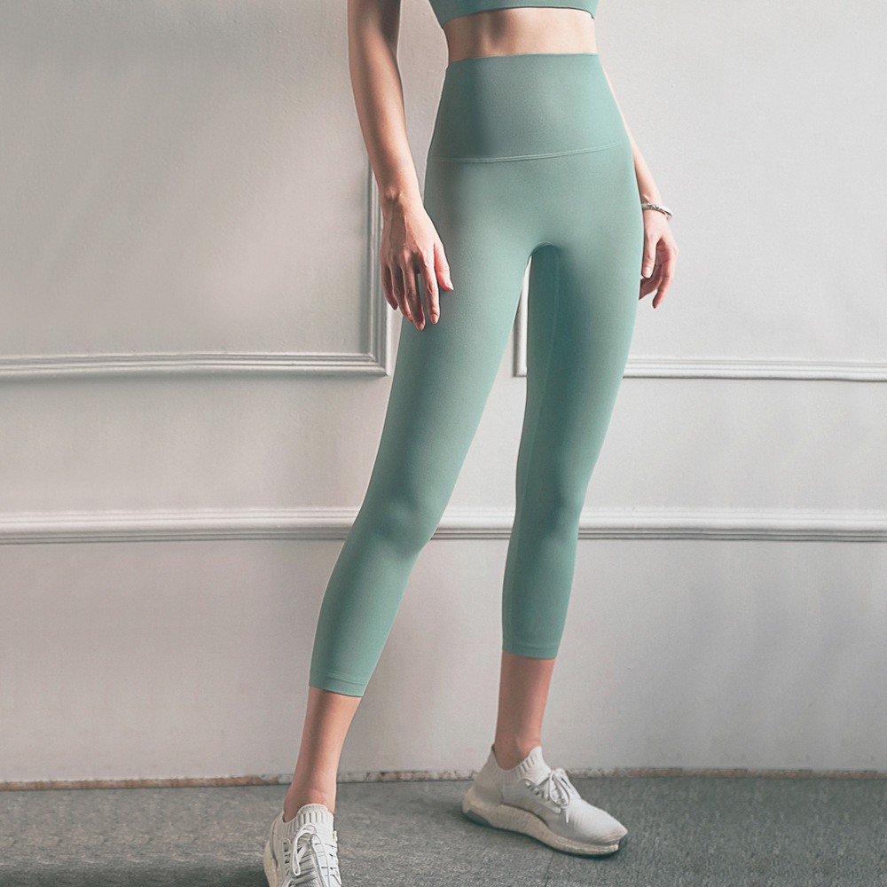 L.CIRCLESport Yoga Pants เลกกิ้งเอวสูง ความรู้สึกเปลือย ฟิตเนส