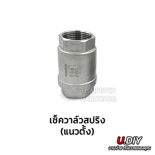 สปริงเช็ควาล์ว สแตนเลส 304 ขนาด 1/2-2 (Spring Check valve Stainless) วาล์วกันกลับ