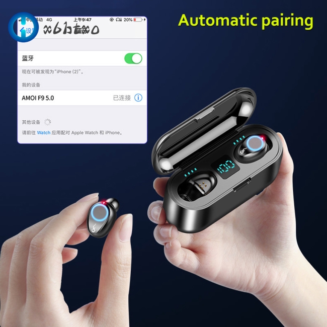 f9 หูฟังบลูทูธไร้สาย v 5 . 0 แฮนด์ฟรี 8 d สเตอริโอ 2000 mah x6btxo.th