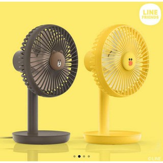 Line Friends Desktop USB Fan Mini พัดลมตั้งโต๊ะนะคะ  มี 2 ลายค่ะ Brown / Sally