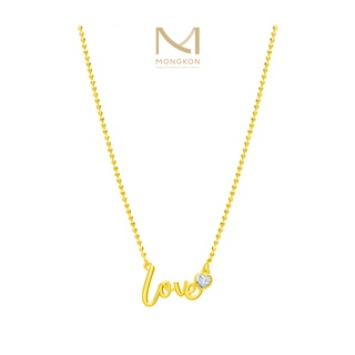 Mongkon Gold ทองคำแท้บริสุทธิ์สูง 96.5% สร้อยคอ 2 สลึง Gift Love