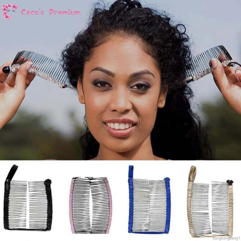 Coco Banana Hair Clip Double Comb For Thick Curly Kinky Hair Soft  Comfortable Stretch Banana Clip | Shopee Thailand