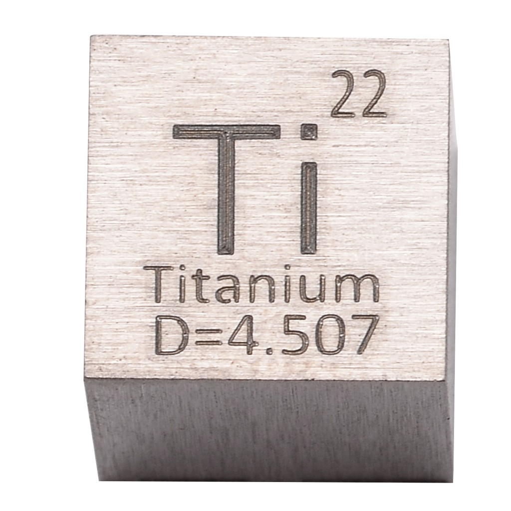 Titanium Metal Cube Ti ≥ 99.5% Element Collection Side Length 10 mm 1 inch