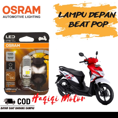 ไฟหน้า Led Osram Beat Pop T19 ดั้งเดิม