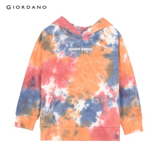 GIORDANO เสื้อกันหนาวเด็ก Juniors Wonder Wander Hoodie Sweatshirt 03081614