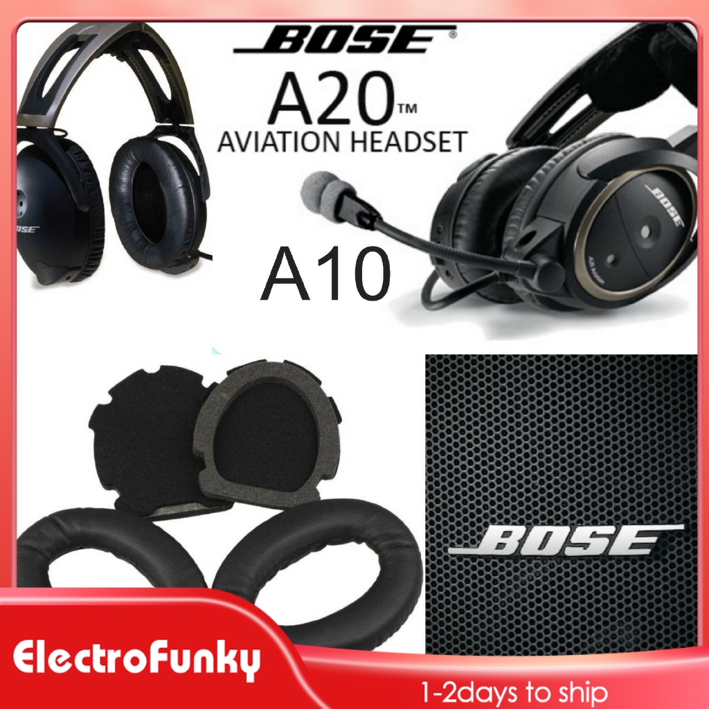 เปลี ่ ยนแผ ่ นรองหูเบาะสําหรับชุดหูฟังการบิน BOSE Aviation A10 A20 หูฟัง