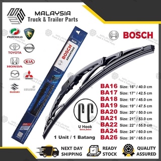 Bosch Advantage ใบปัดน้ําฝน เข้ากันได้กับรถบรรทุก Lori Aksesori Type 16 17 18 19 20 21 22 24 26