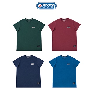 Outdoor Products Unisex 3D Rubber Logo Patched Tee เสื้อยืดคอกลมแขนสั้นสกรีนหน้าเอ้าท์ดอร์ โปรดักส์ ODUTS1311 แฟชั่น