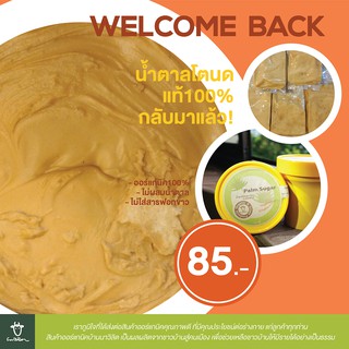 น้ำตาลโตนดแท้100% ออร์แกนิค100% เมืองเพชร (Organic Palm Sugar)