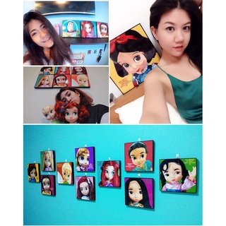 กรอบรูป Pop Art ติดผนังตกแต่ง "เจ้าหญิงดิสนีย์" Princess Disney