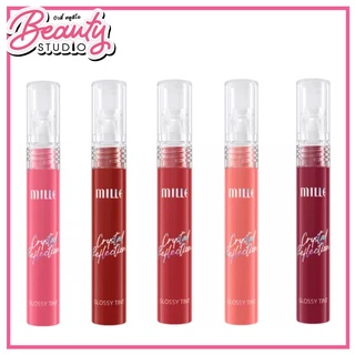 (แท้100%) Mille Crystal Reflection Glossy Tint ทิ้นต์กลอสมิลเล่รุ่นใหม่ เนื้อบางเบาฉ่ำวาว เม็ดสีแน่น ติดทนตลอดวัน