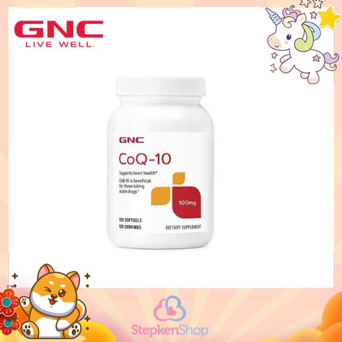 GNC  Coenzyme Q10 100mg, 120 Softgels, Exp.1/2025