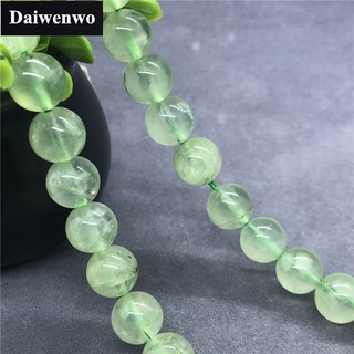 AAAAA Prehnite ลูกปัด 6-12mm มิลลิเมตรรอบธรรมชาติหลวมหิน Diy สำหรับเครื่องประดับสร้อยข้อมือ