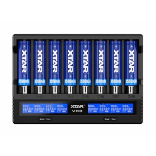 XTAR VC8 smart Li-ion Battery Charger