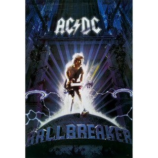 โปสเตอร์ วง ดนตรี เอซี/ดีซี AC/DC Ballbreaker (1995) POSTER 24”x35” Inch Australian Hard Rock Blues Music