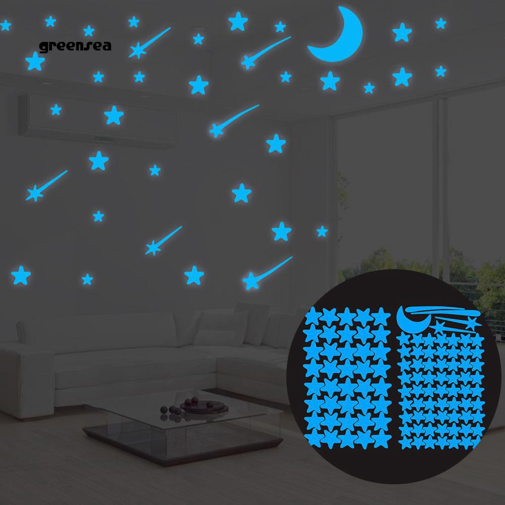 Pack Of 30 Plastic Stars For Ceilings Glow In The Dark Planets