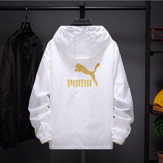 Puma เสื้อโค้ทกันแดด ผ้าเรยอน มีฮู้ด ป้องกันรังสีอัลตราไวโอเลต ระดับไฮเอนด์ สําหรับผู้ชาย และผู้หญิง เหมาะกับการเล่นกีฬาตกปลา