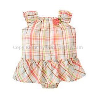 พร้อมส่ง Gymboree Plaid Bloomer One-Piece Set ไซส์ 18-24M[สินค้านำเข้า]