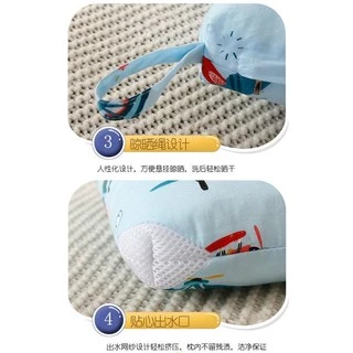 หมอน หมอนเด็ก หมอนทารก ขนาดเล็กพกพาได้ ดีไซน์ป้องกันการปวดคอ ลายกาตูนให้เลือก