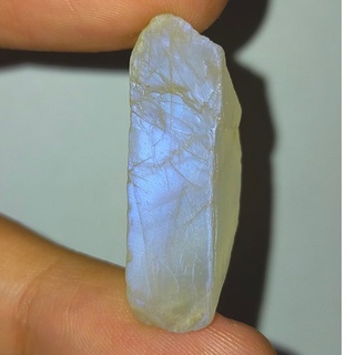 พลอย ก้อน ดิบ มูนสโตน มุกดาหาร เหลือบ ฟ้า น้ำเงิน ธรรมชาติ แท้ ( Natural Rough Blue Flash Moonstone ) หนัก 36.27 กะรัต