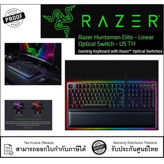 RAZER K/B HUNTSMAN ELITE [TH] - LINEAR OPTICAL SWITCH คีย์บอร์ด Razer Huntsman Elite ตอบสนองฉับไวด้วย