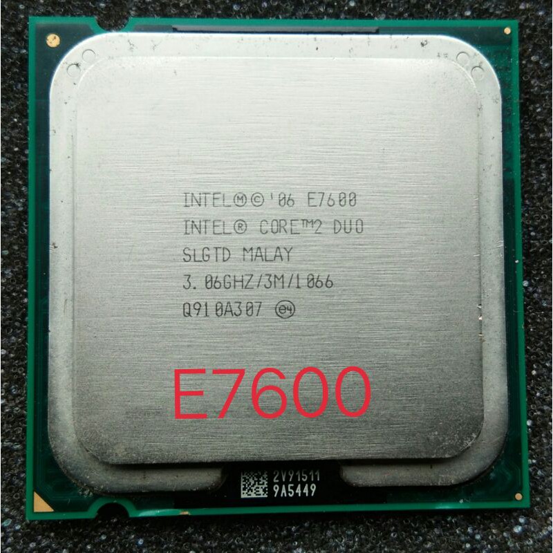 CPU Intel Core2 Duo E7600 @ 3.06GHz