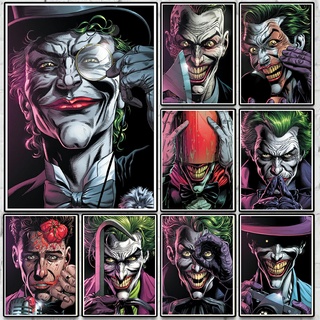 โปสเตอร์ ลายแบทแมน Three Jokers สไตล์วินเทจ สําหรับตกแต่งผนังบ้าน บาร์