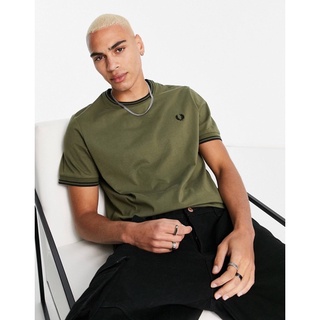 Fred Perry Twin Tipped T-Shirt in Khaki