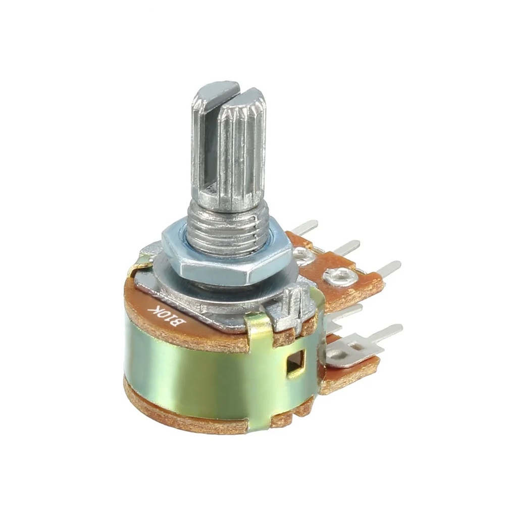 วอลลุ่ม 6 ขา VR 2 ชั้น WH148 ตัวต้านทานปรับค่าได้ 1K 2K 5K 10K 20K 50K 100K 500K 1M ohm Variable Res