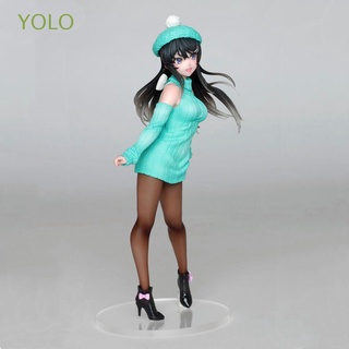 ฟิกเกอร์ Yolo Japan Action Figure Pvc Mai Senpai Sakurajima Mai Girls ฟิกเกอร์พีวีซีสําหรับตุ๊กตา 20 ซม.