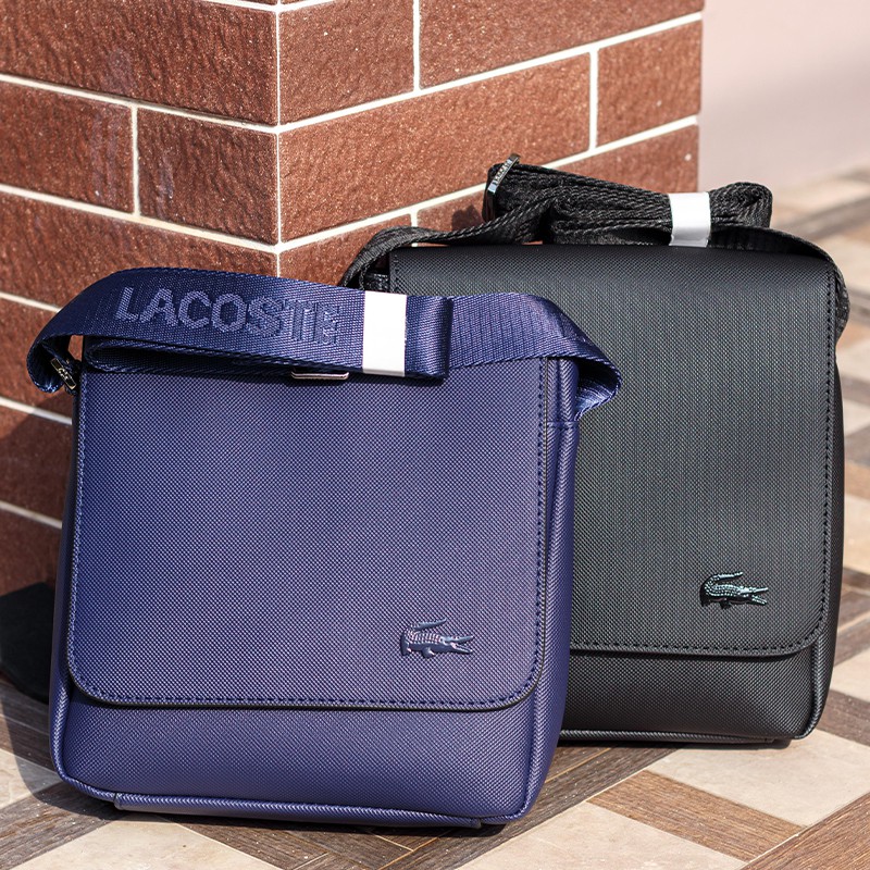 ส่งทุกวัน สั่งได้เลย🙏🏼 Lacoste Men's Classic Flap Bag #กระเป๋าแฟชั่น