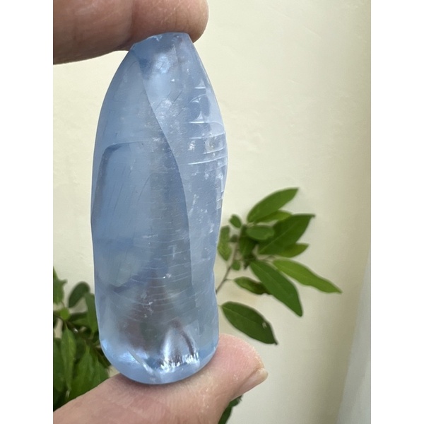 Synthetic Rough Aquamarine uncut spinel