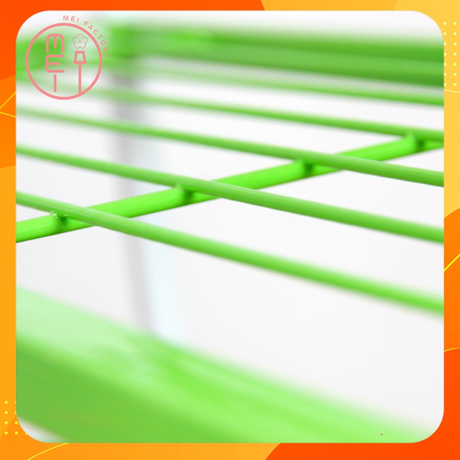 ชั้นวางรองเท้าเหล็ก อเนกประสงค์  วางสินค้า ชั้นวางรองเท้าคอสโม่ เหล็กหนา 5 ชั้น (3 สี ฟ้า เขียว ชมพู) - รูปที่ 6