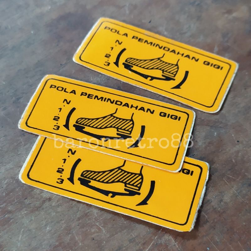 สติ๊กเกอร์ TRANSFER เกียร์ HONDA C70