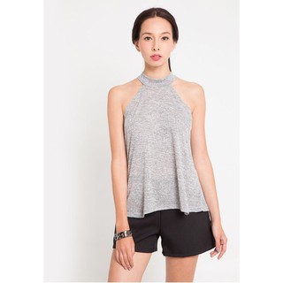 Jezebel เสื้อกล้าม High-Neck Solid