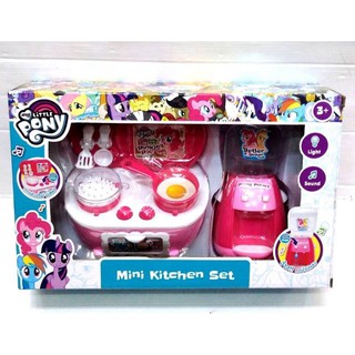 ชุดครัวของเล่น ชุดทำอาหาร ม้าโพนี่ มินิเซ็ต little pony mini kitchen play set toy pretend play